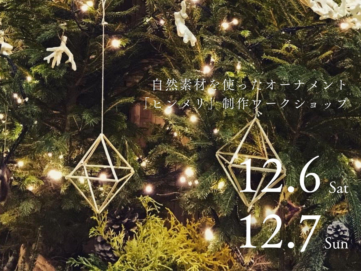 オーナメント「ヒンメリ」制作ワークショップ(北欧のクリスマスを体験しよう!)