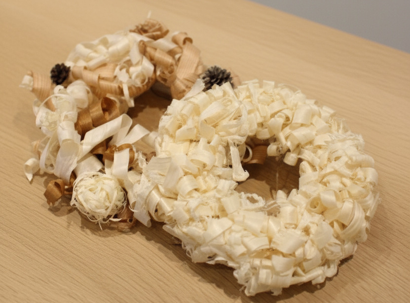 かんな削り体験もできる！「かんなくずリース」制作ワークショップ